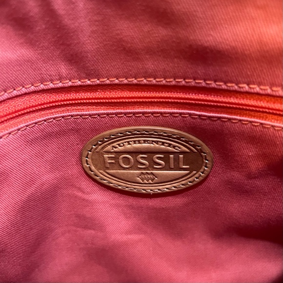 Fossil Eliza Bright Multicolor Canvas Leather Crossbody Bag - Picture 8 of 10